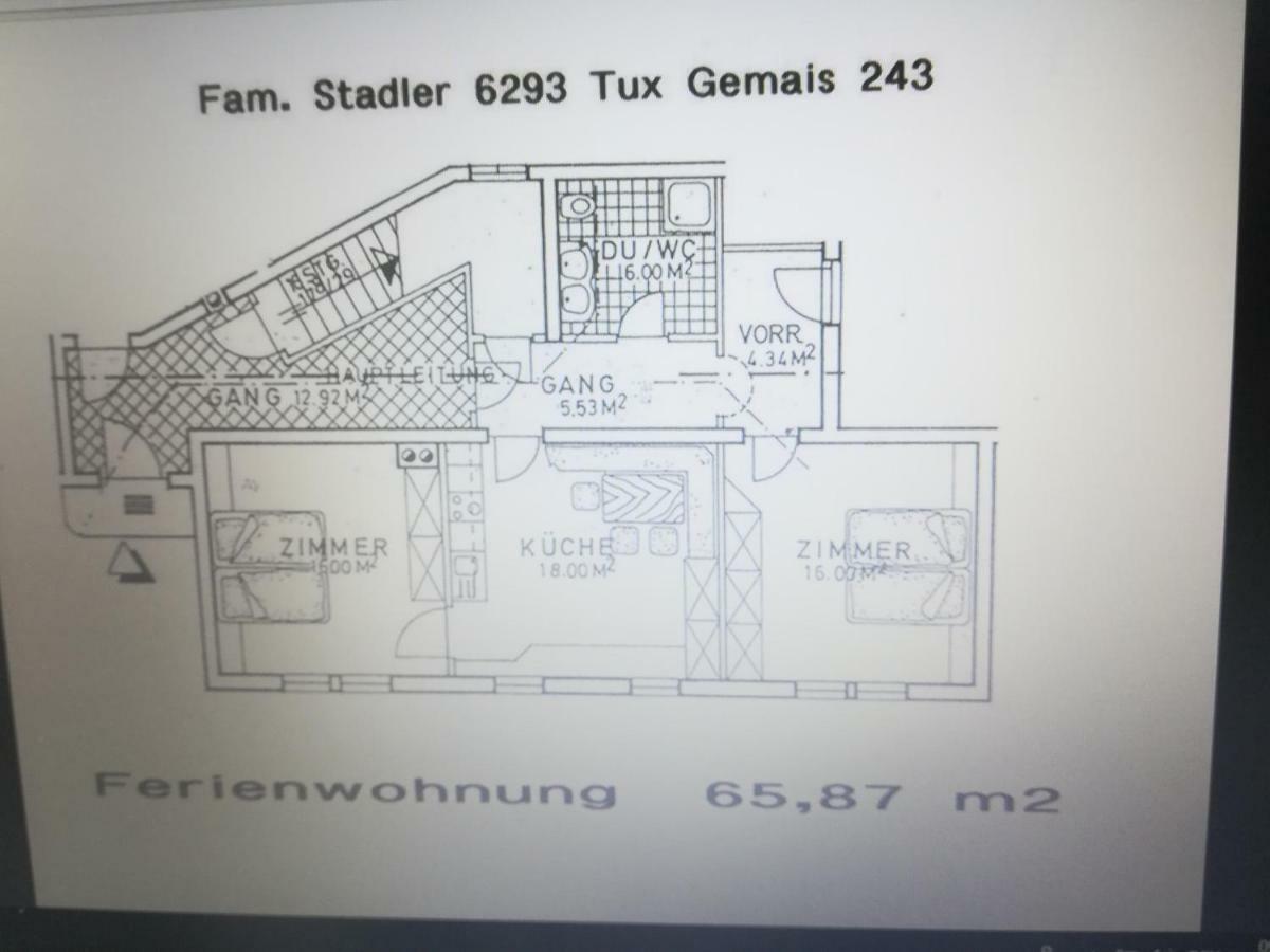 Haus Anna Lägenhet Tux Exteriör bild